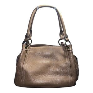 Elegant Camel Leather Handbag